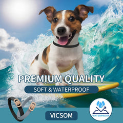VICSOM soft lightweight collar provides gentle wear with flexible comfort.