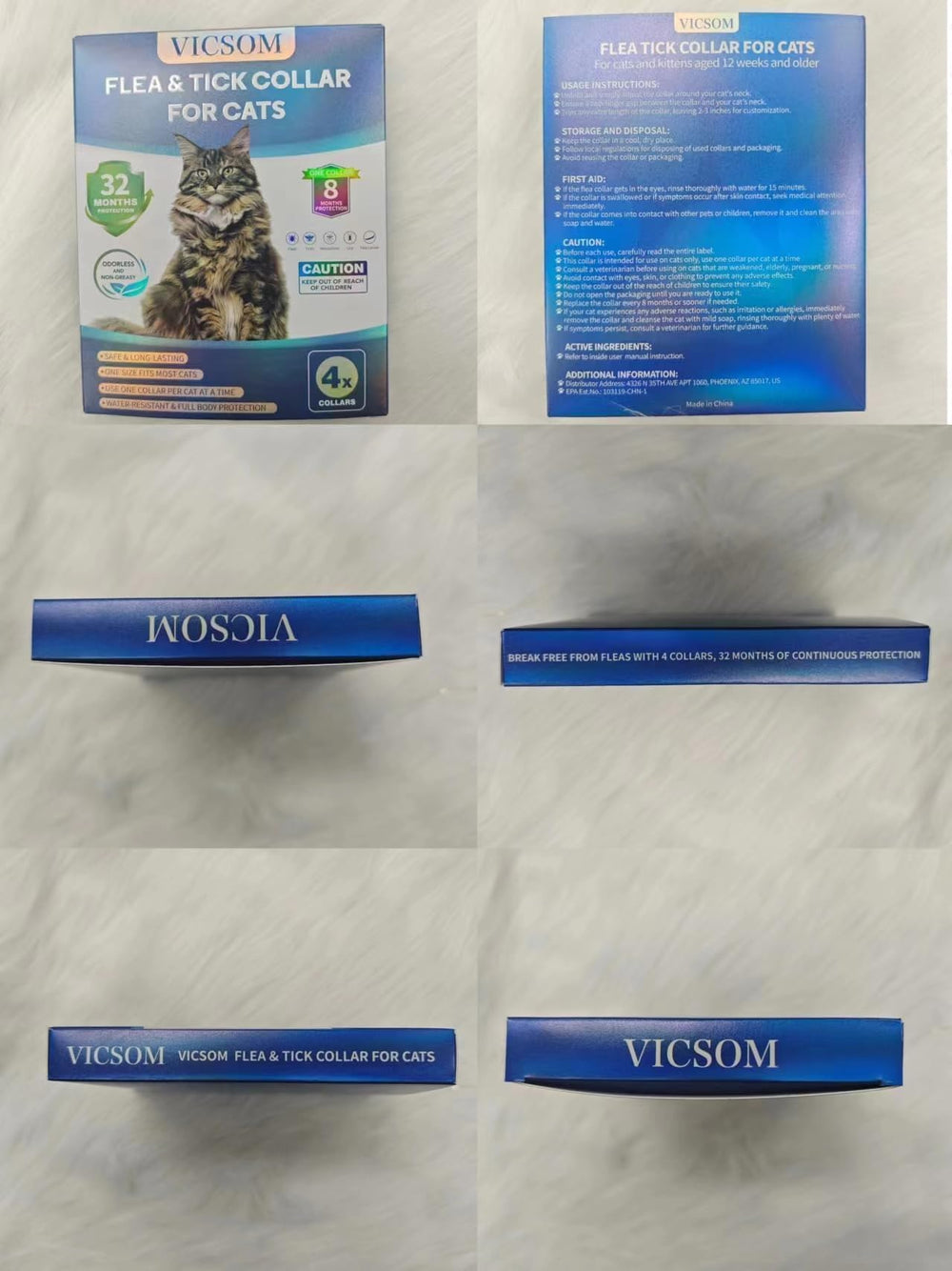 VICSOM 4-pack ready for everyday wear and busy households