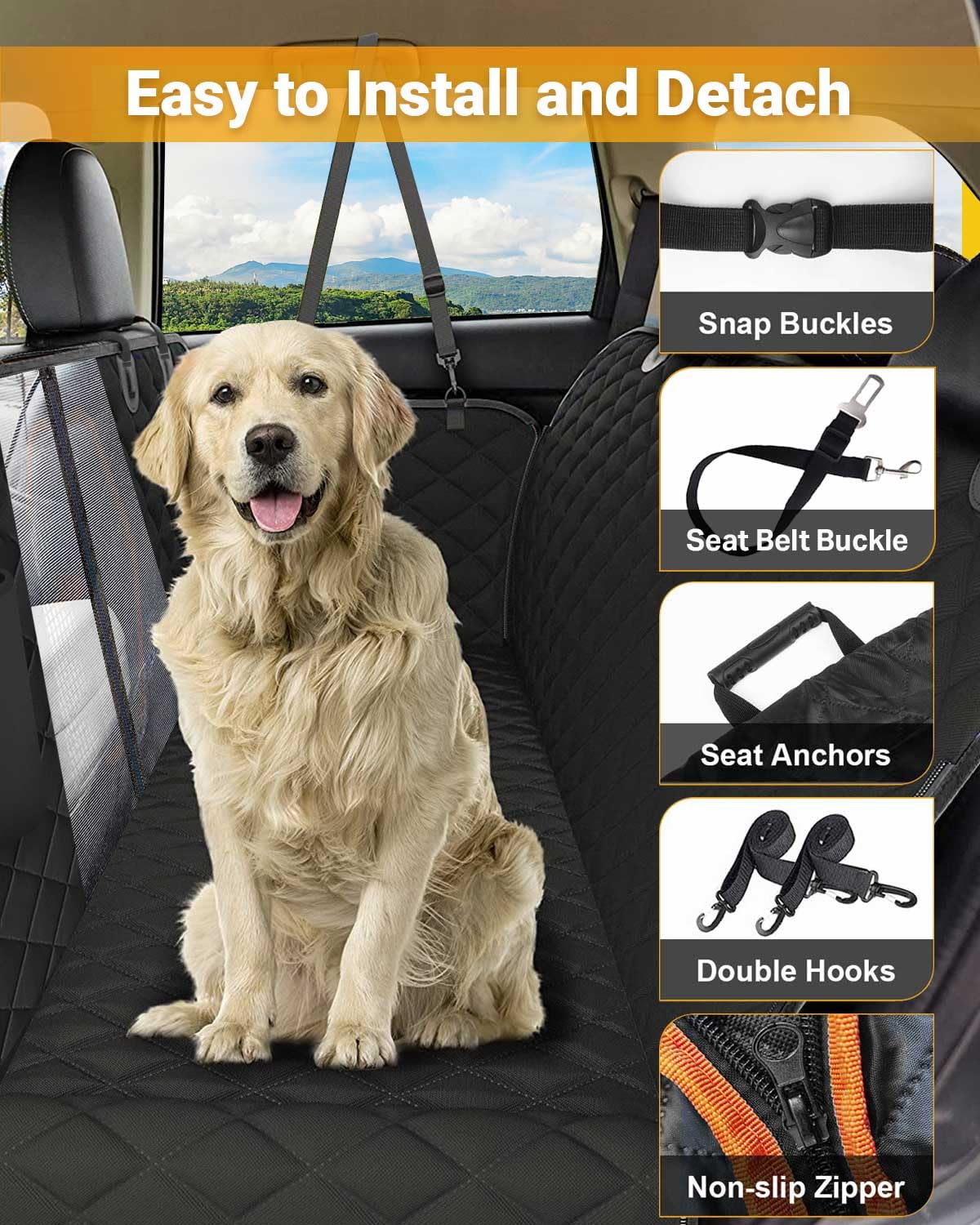 Victoper mesh window keeps you connected with your pet during rides.