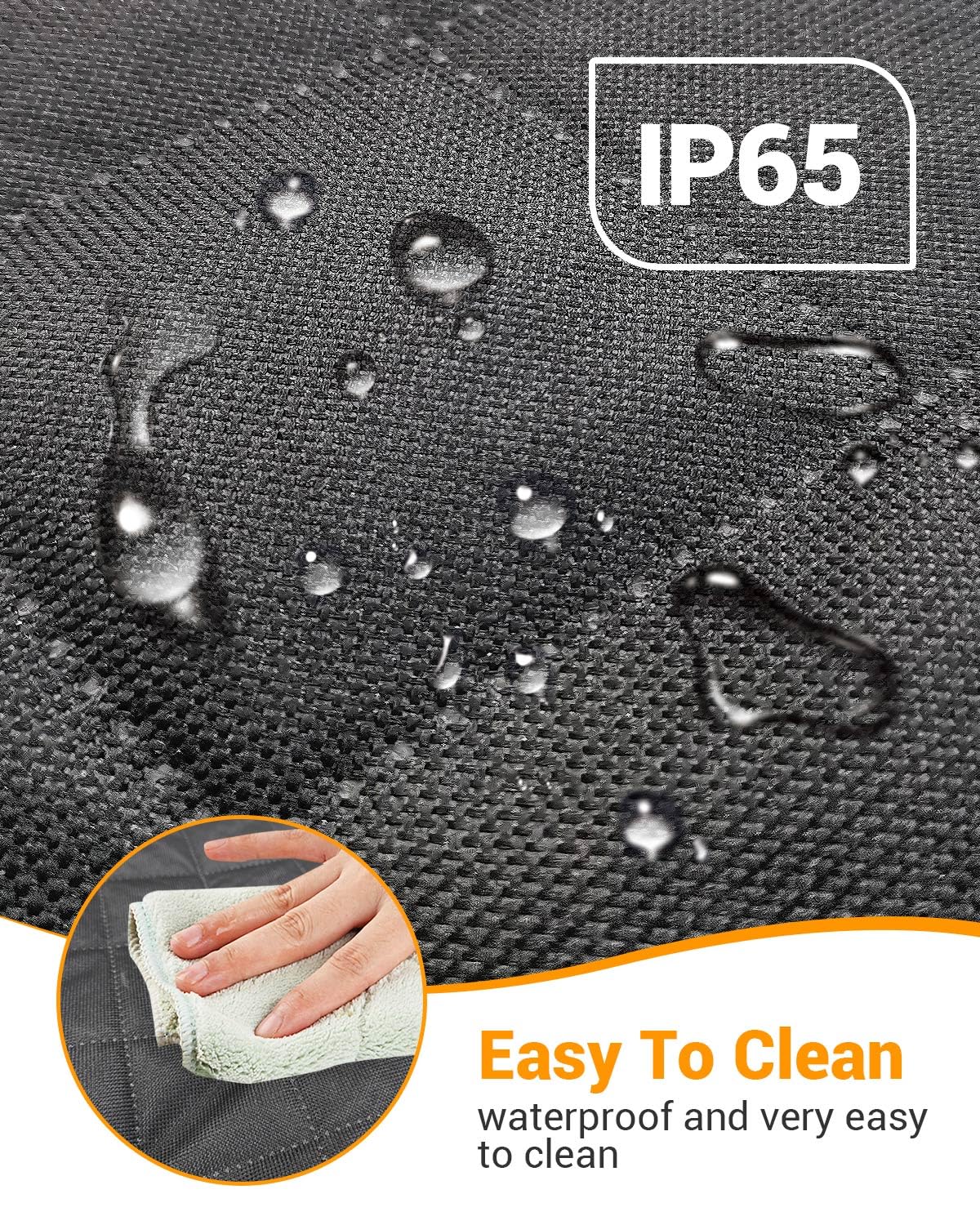 Victoper side flap buckles secure the cover during driving.