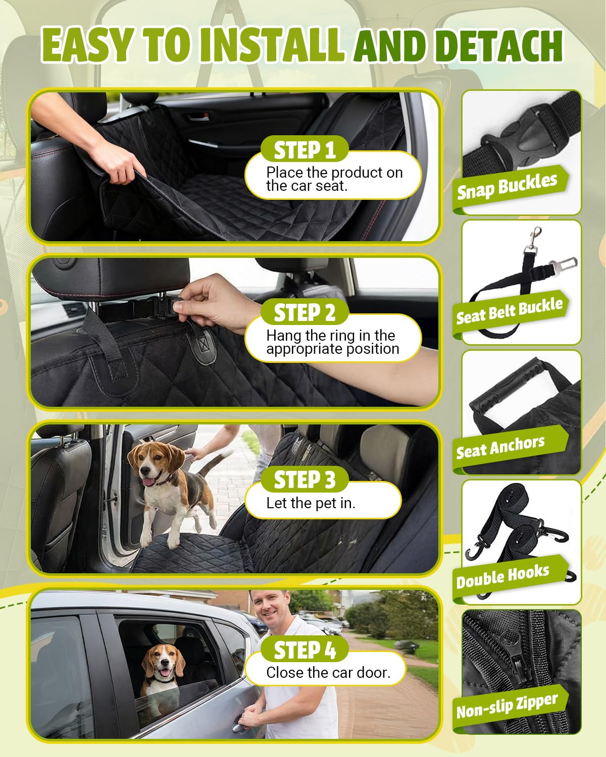 Victoper seat cover is easy to clean from mud and spills.