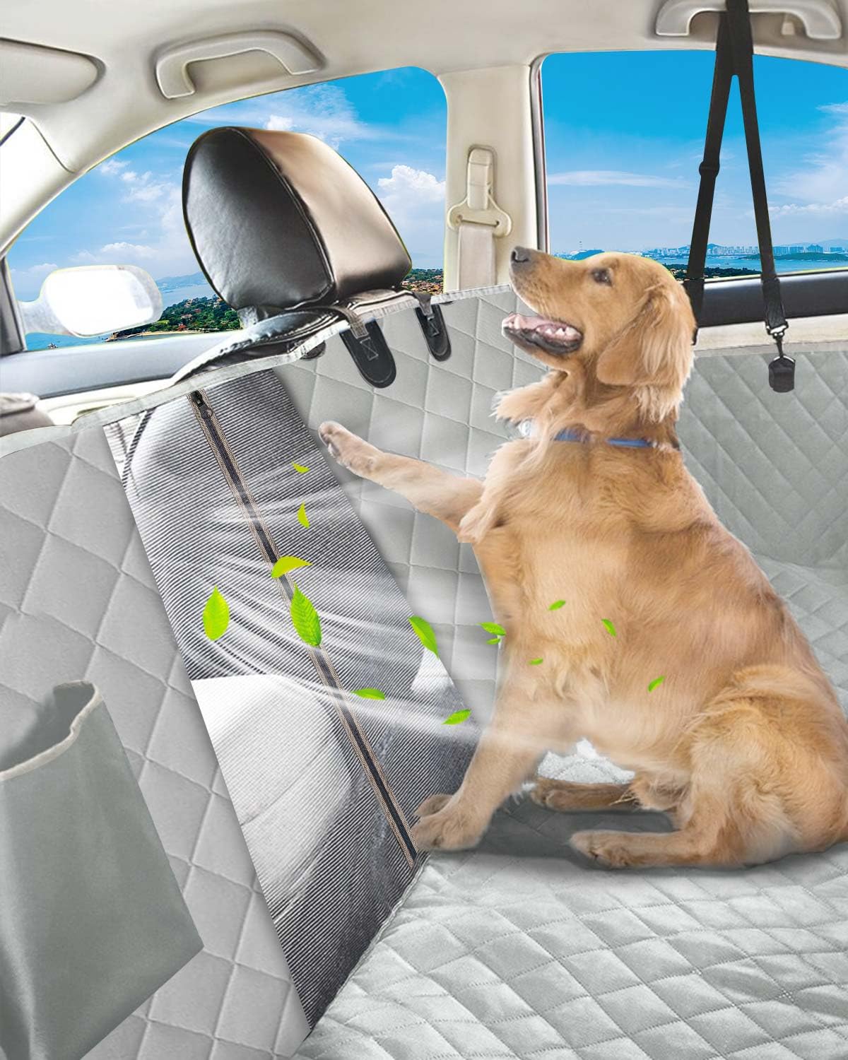 Victoper dog seat cover hammock mode enables flexible vehicle setups