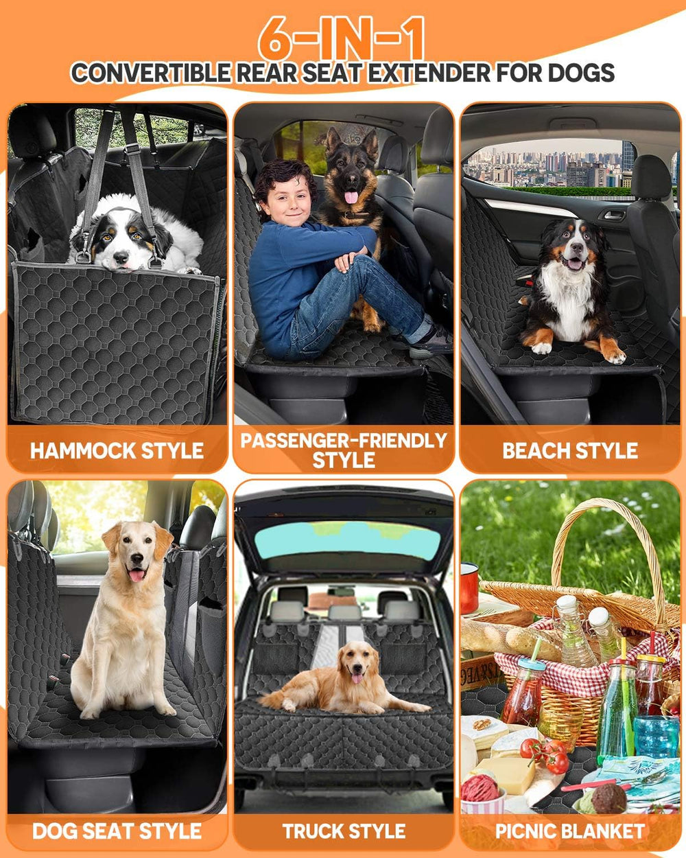 Storage bags for pet essentials keep gear organized in the car