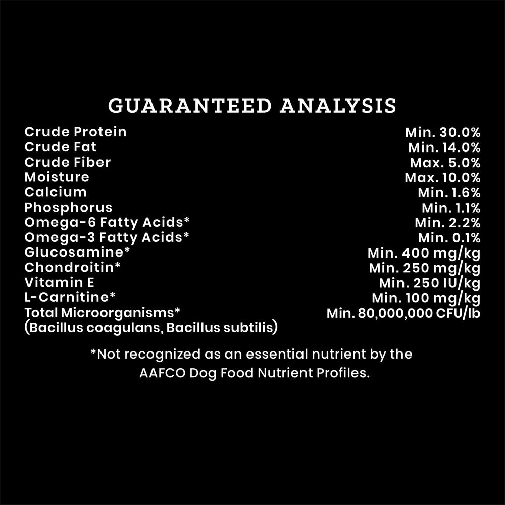 Kibble from VICTOR Classic Hi-Pro Small Breed rich in omega fatty acids.