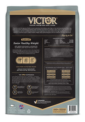 VICTOR dry dog food bowl with kibble ready to serve.