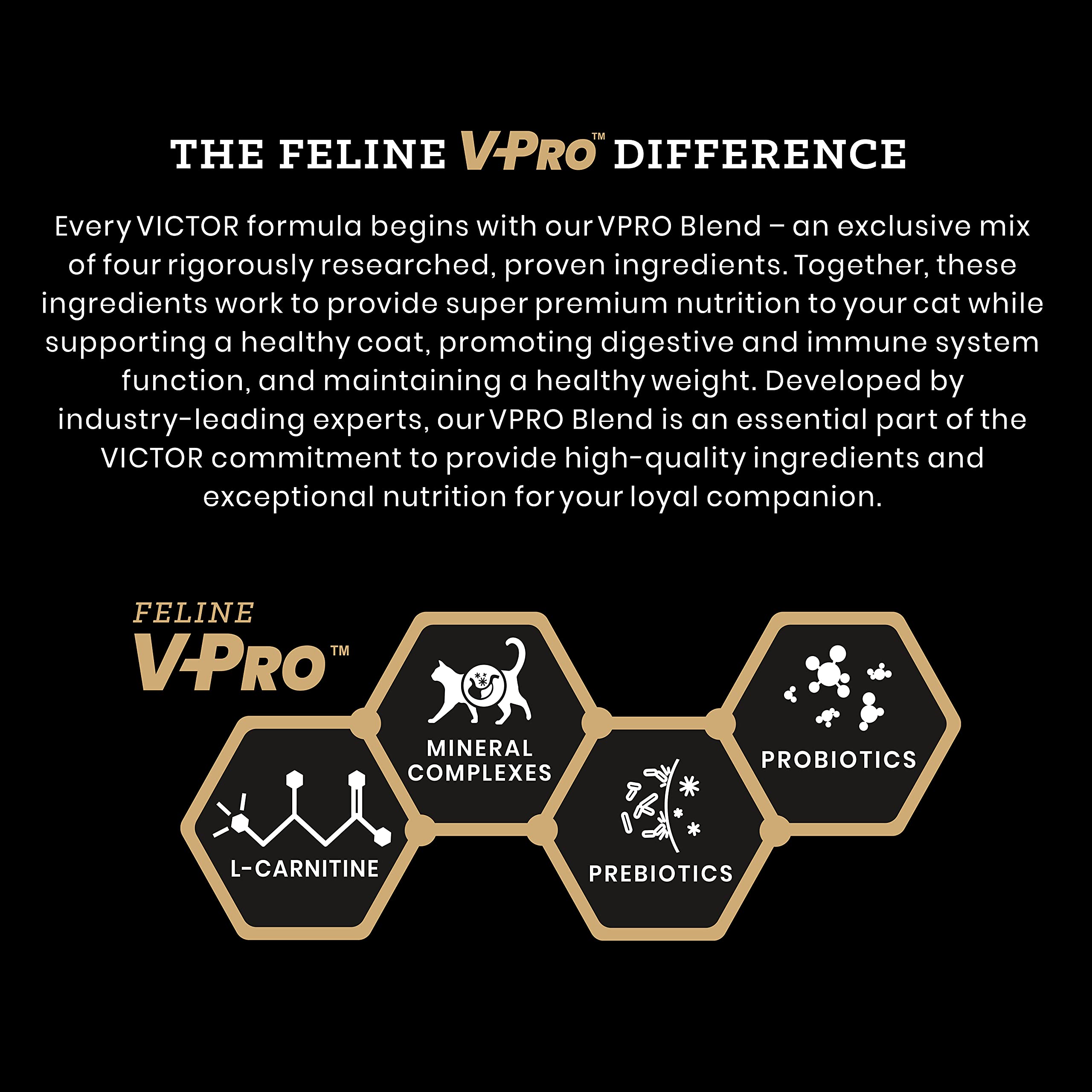 VICTOR made-in-USA Texas facility seal on packaging.