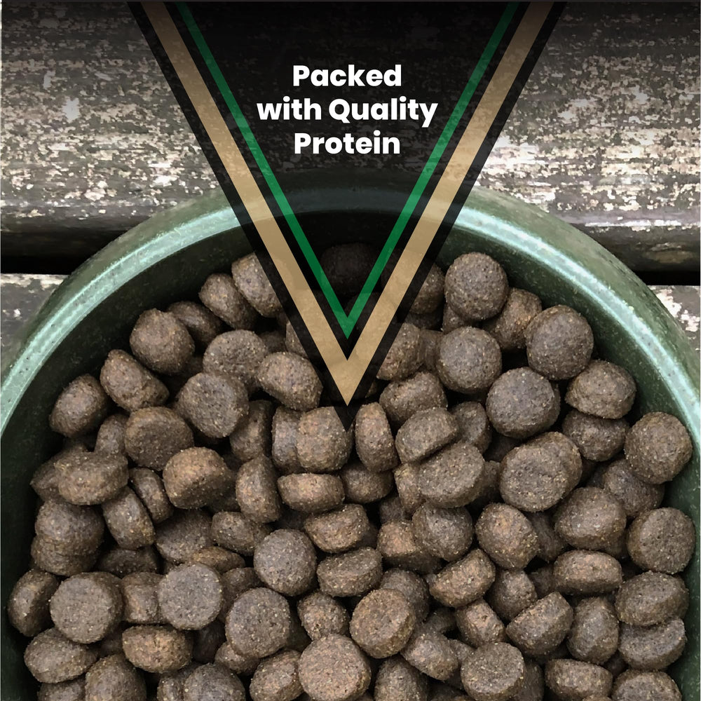 VICTOR ingredients panel with beef, chicken, pork meals