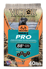 VICTOR Realtree MAX-5 PRO bag front view, fuel for active dogs.