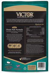 VICTOR Select Ocean Fish dry kibble close-up with gluten-free grains for digestion