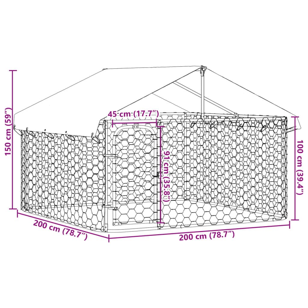 vidaXL shaded roof – comfortable shelter during outdoor time.