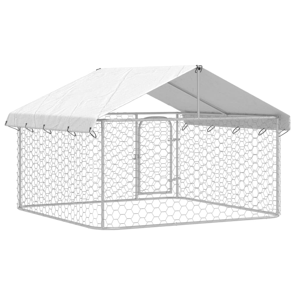 vidaXL spacious 78.7-inch kennel – generous room for big dogs to roam.