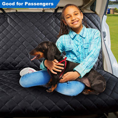 VIEWPETS car seat protector waterproof and easy to clean after adventures.