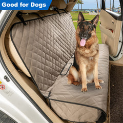 VIEWPETS bench seat cover universal fit adapts to most vehicles.