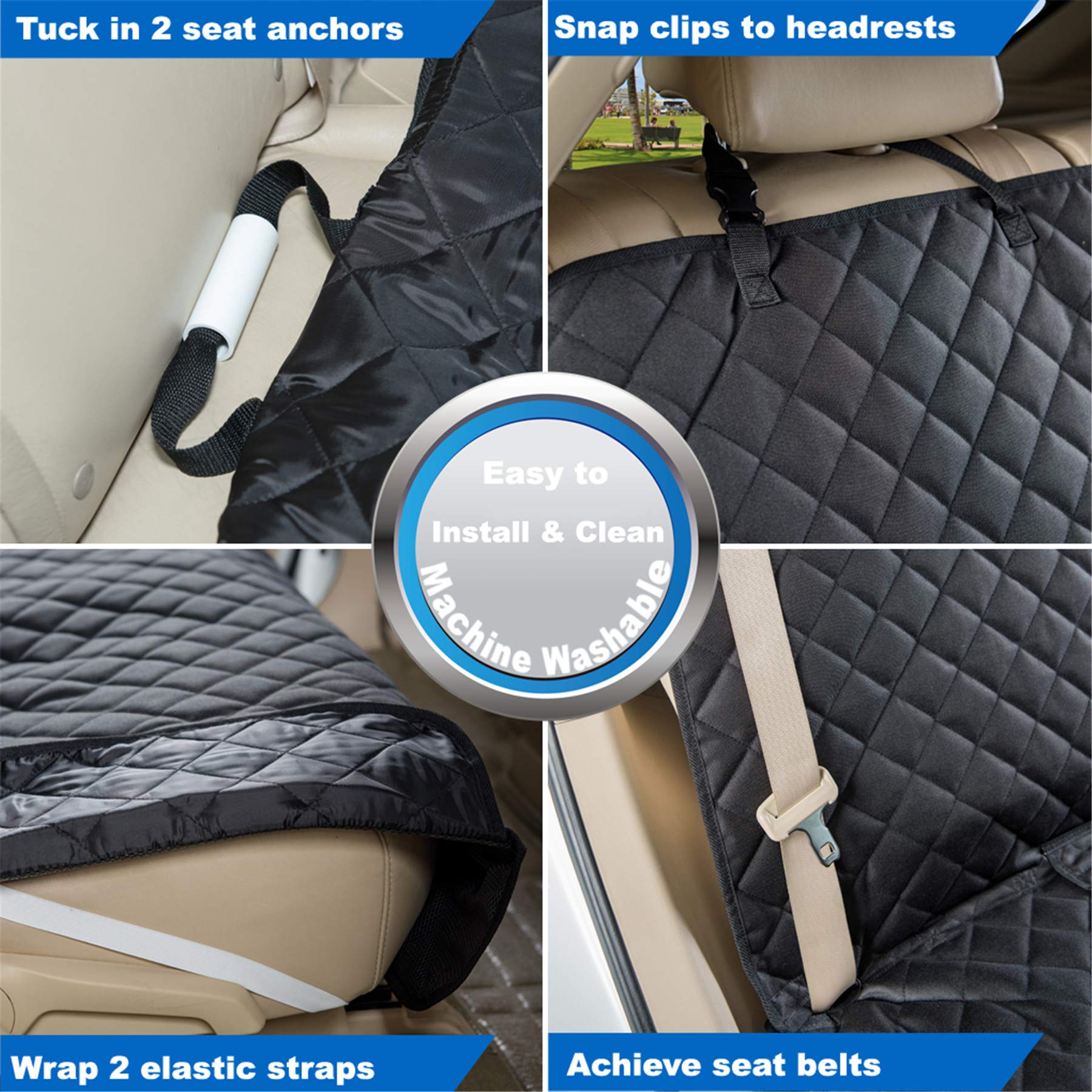 VIEWPETS heavy-duty fabric resists scratches and reduces fur transfer.
