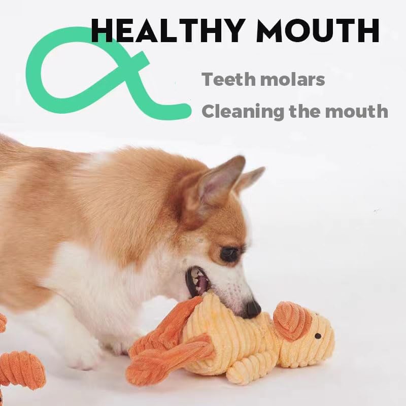 VIFINE Crocodile plush squeaky toy for durable fun.