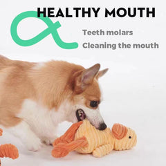 VIFINE Crocodile plush squeaky toy for durable fun.