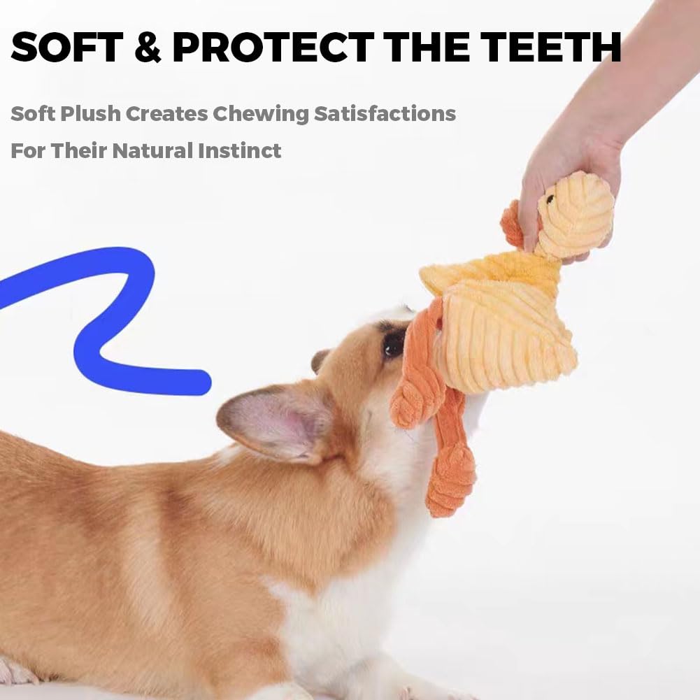 VIFINE Dog plush squeaky toy for companionship and fetch.
