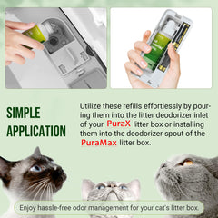 VIKOS Pura-Max deodorizer spout refill enabling easy replacement.