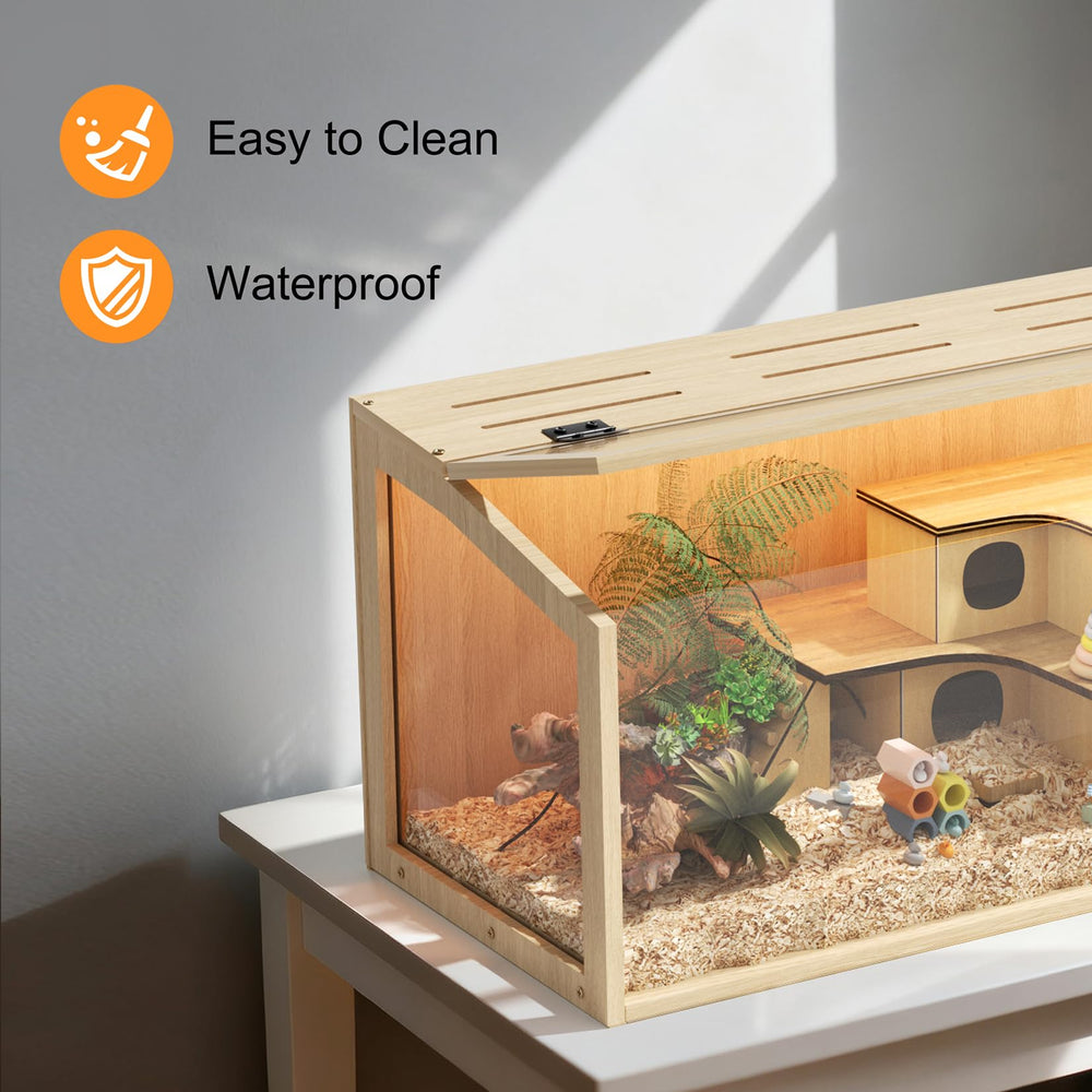 Vilanpaw durable FSC-certified fir wood builds a sturdy habitat.