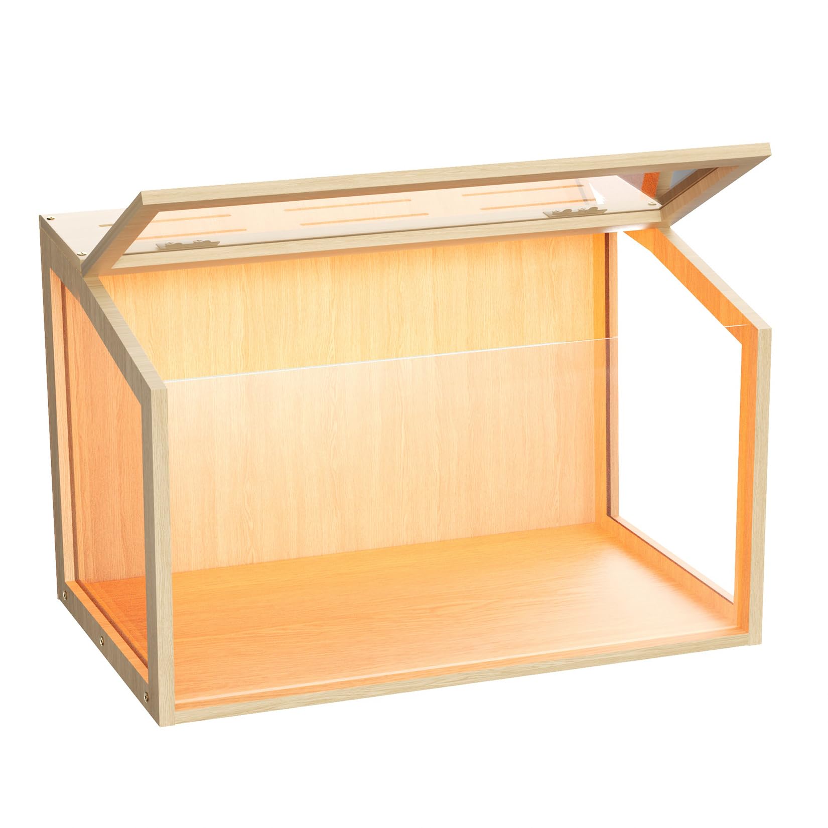 Vilanpaw modern 24-inch wooden hamster enclosure fits cozy corners.