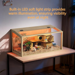 Ventilation side holes in Vilanpaw cage promote fresh air and odor control.