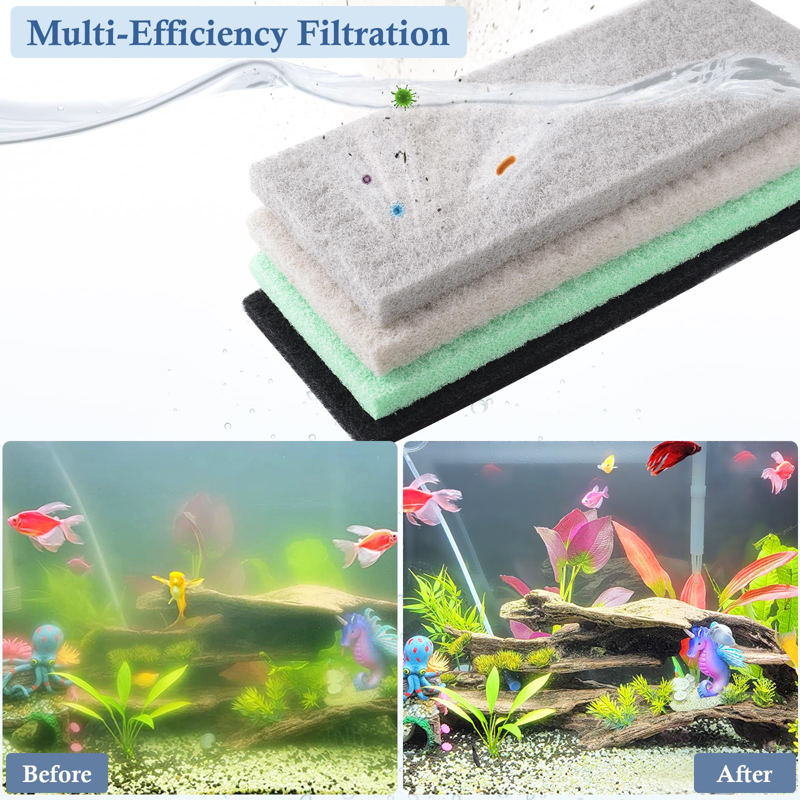 VILLNO freshwater and saltwater compatible sponge for balanced tanks