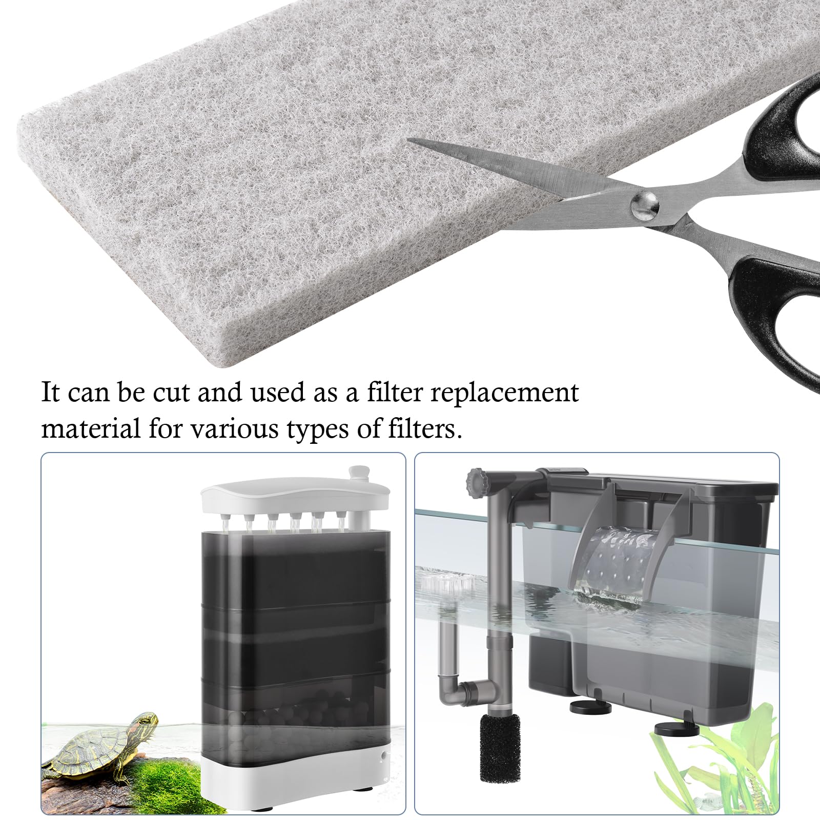 VILLNO multi-layer filtration foam traps debris for crystal-clear water