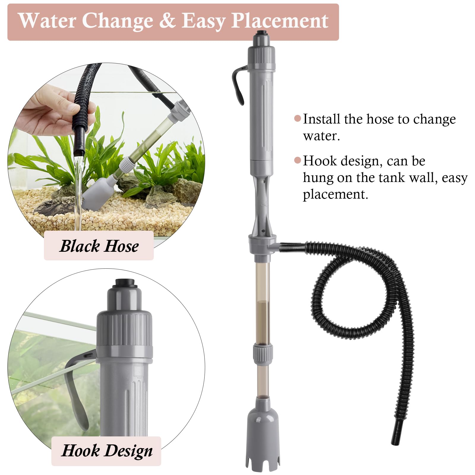 VILLNO removable vacuum tube enables easy cleaning and maintenance