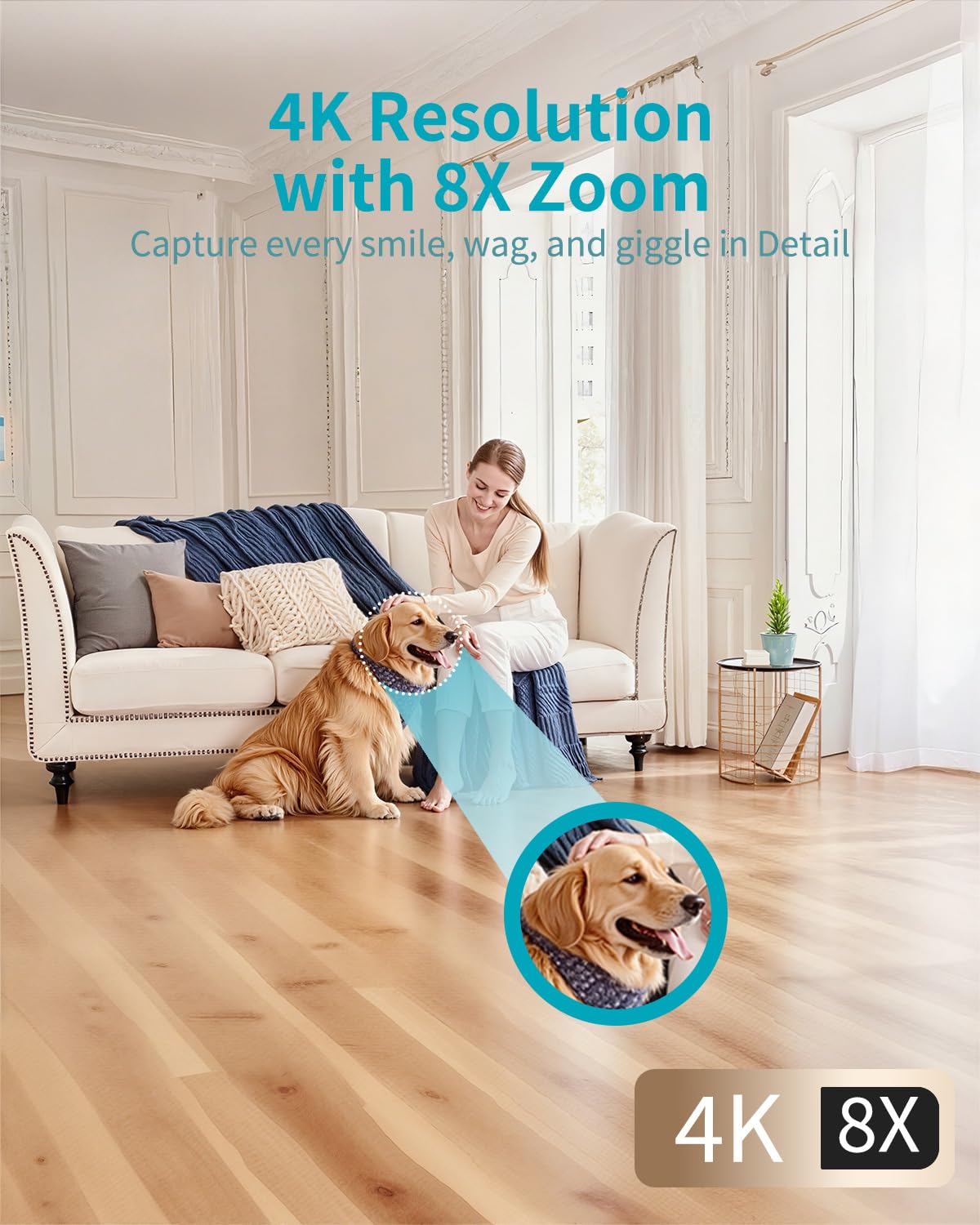 VIMTAG 360° coverage with smart motion tracking follows activity in real time