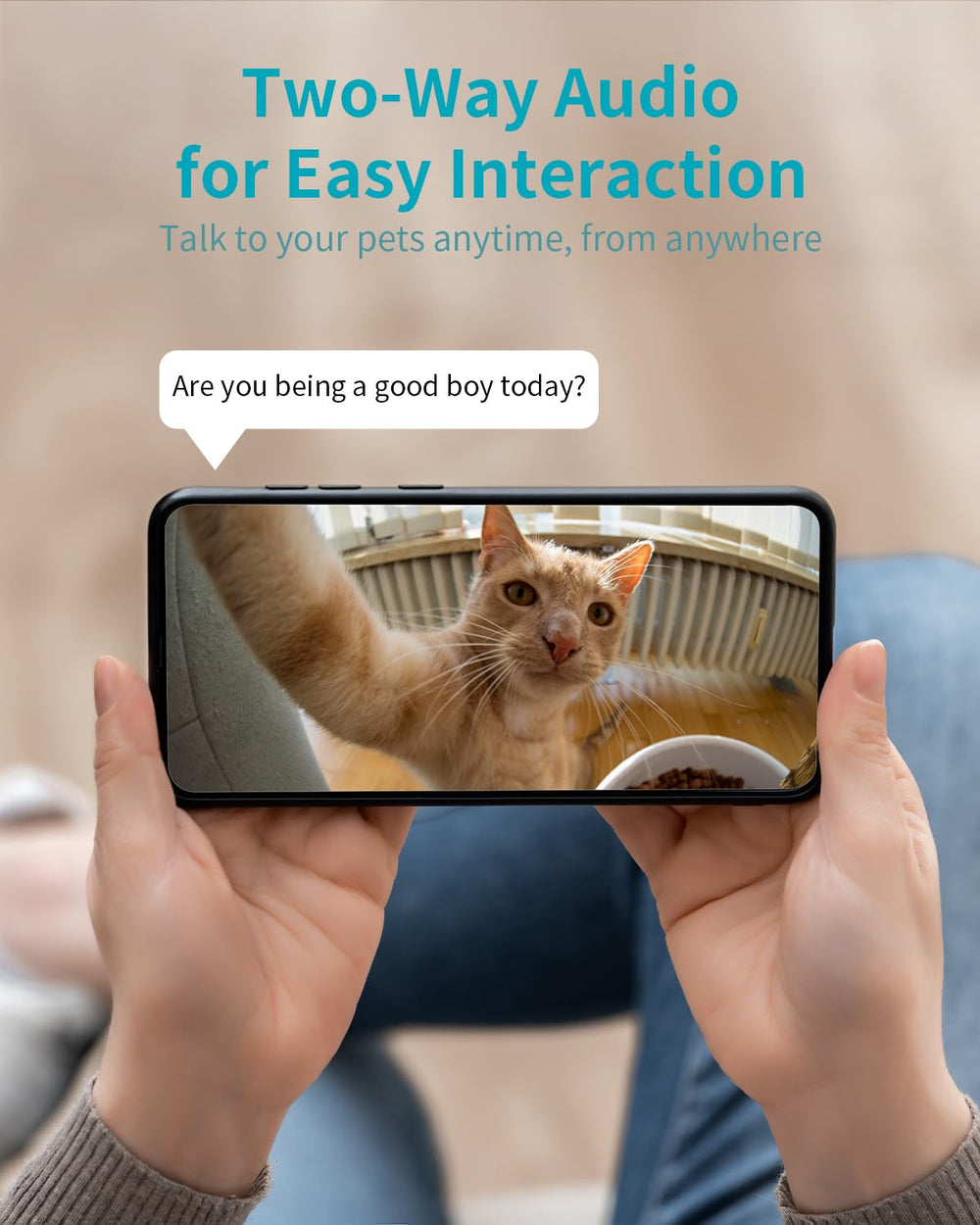 VIMTAG two-way audio lets you speak to family remotely.