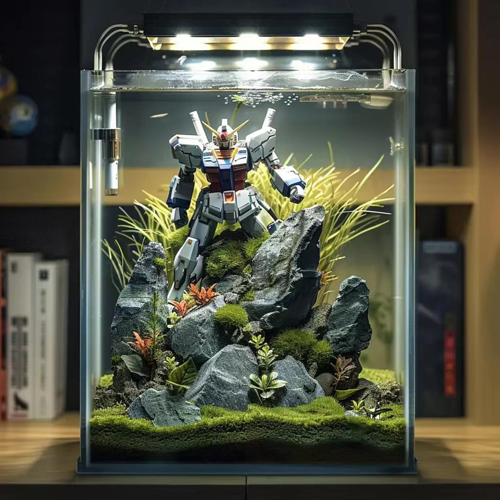 Vimvins 3-gallon glass tank features a safety base to protect surfaces.