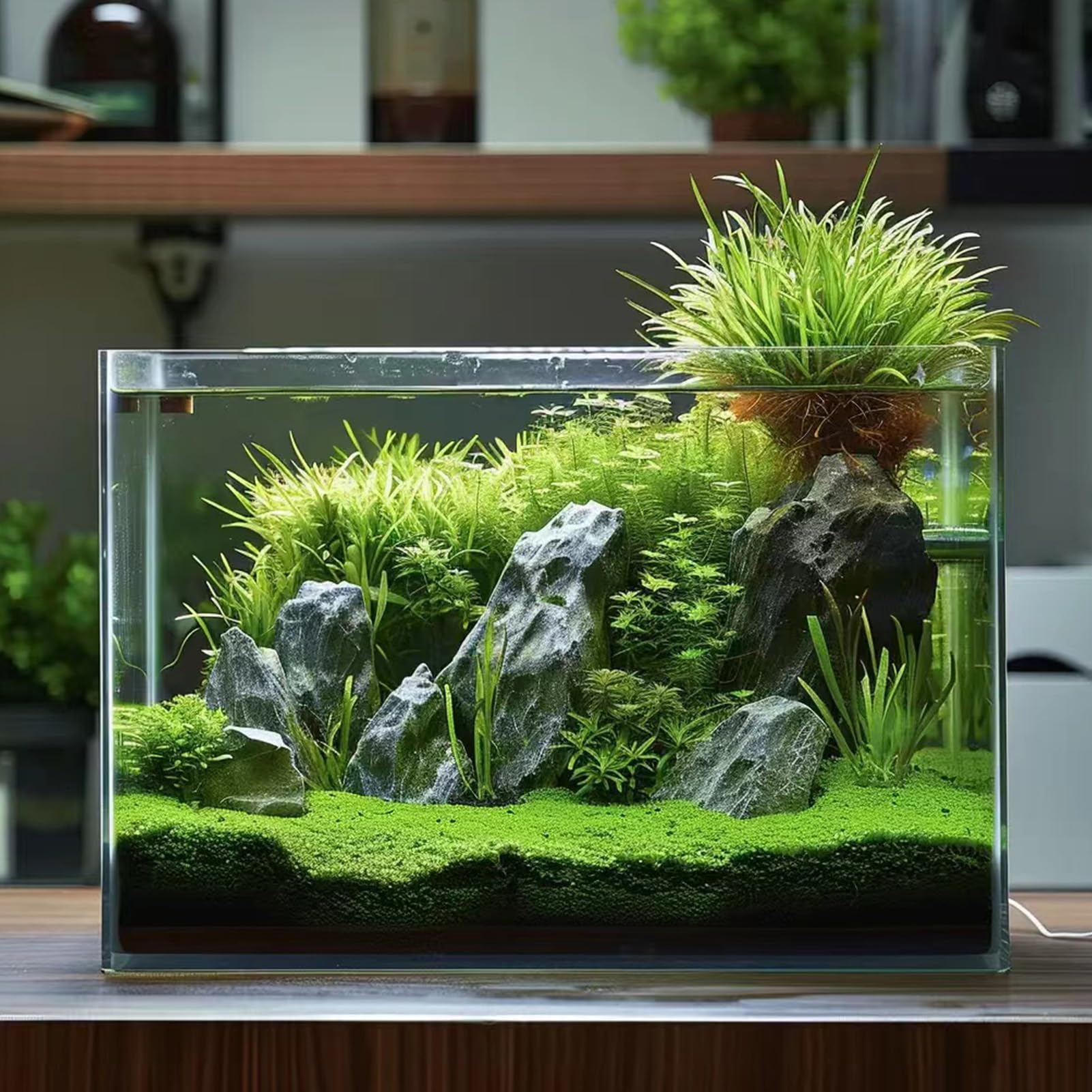 Vimvins easy-clean compact tank design improves maintenance for small aquariums.