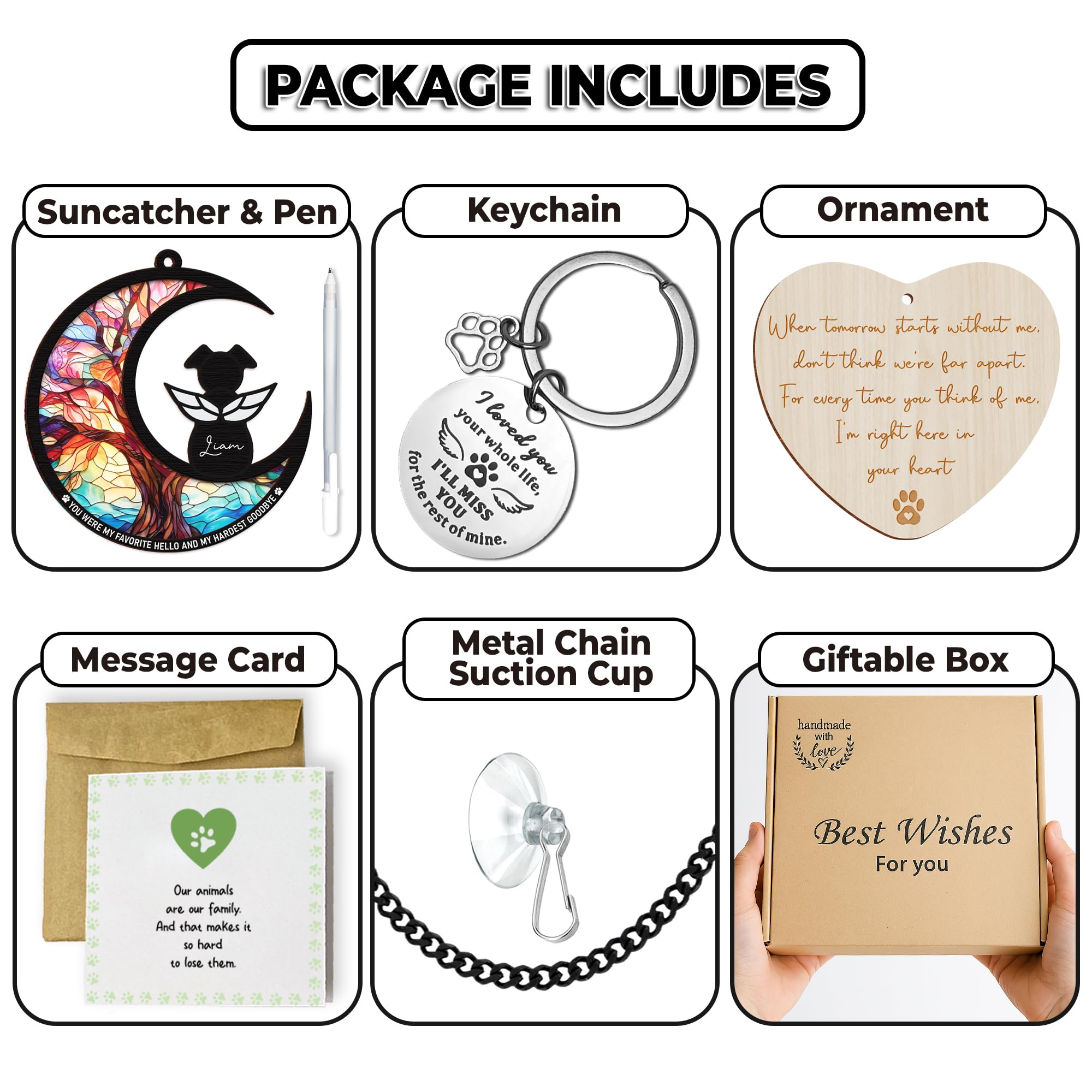 Vinatimes gift-set packaging highlighting thoughtful pet memorial support.