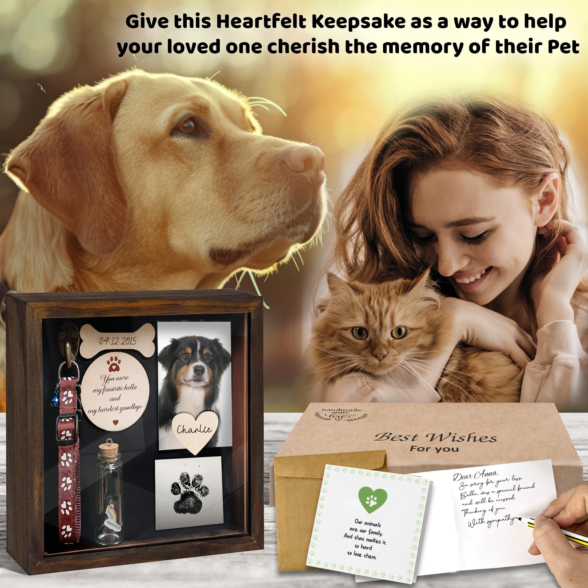 Vinatimes wooden keychain keeps your pet’s memory close on the go.