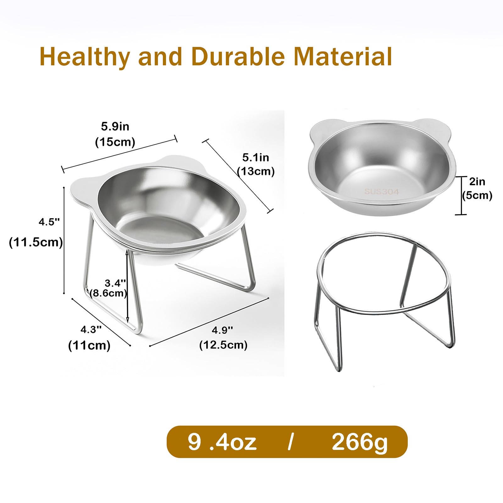 Vinqki stainless steel bowls are dishwasher safe and rust-resistant