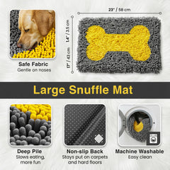 VINTORA Snuffle Mat with non-slip base stays in place during sniffing
