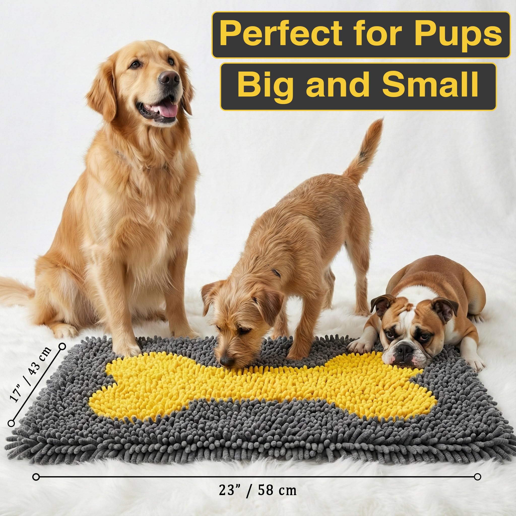 VINTORA Snuffle Mat puppy sniffing to boost focus and activity