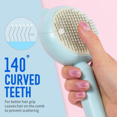 VIOJOJO cat brush with 140-degree needles deep-clean undercoat