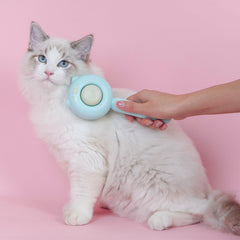 VIOJOJO cat brush self-cleaning feature simplifies grooming cleanup