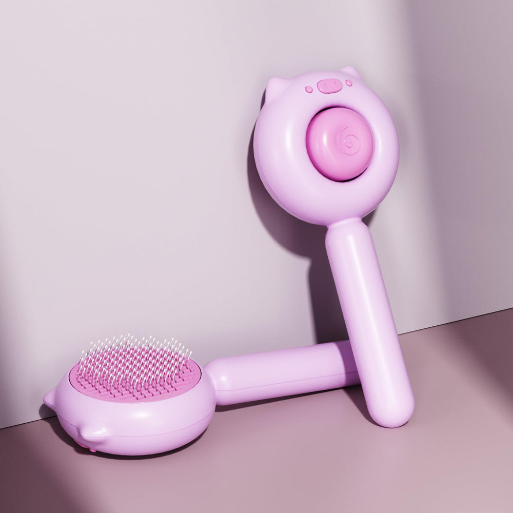 VIOJOJO non slip handle brush ensuring comfortable one handed grooming