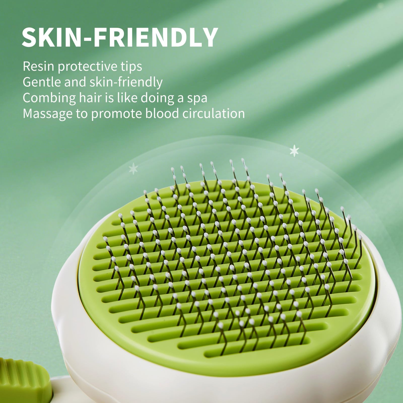VIOJOJO non-slip handle provides comfortable grip during grooming.