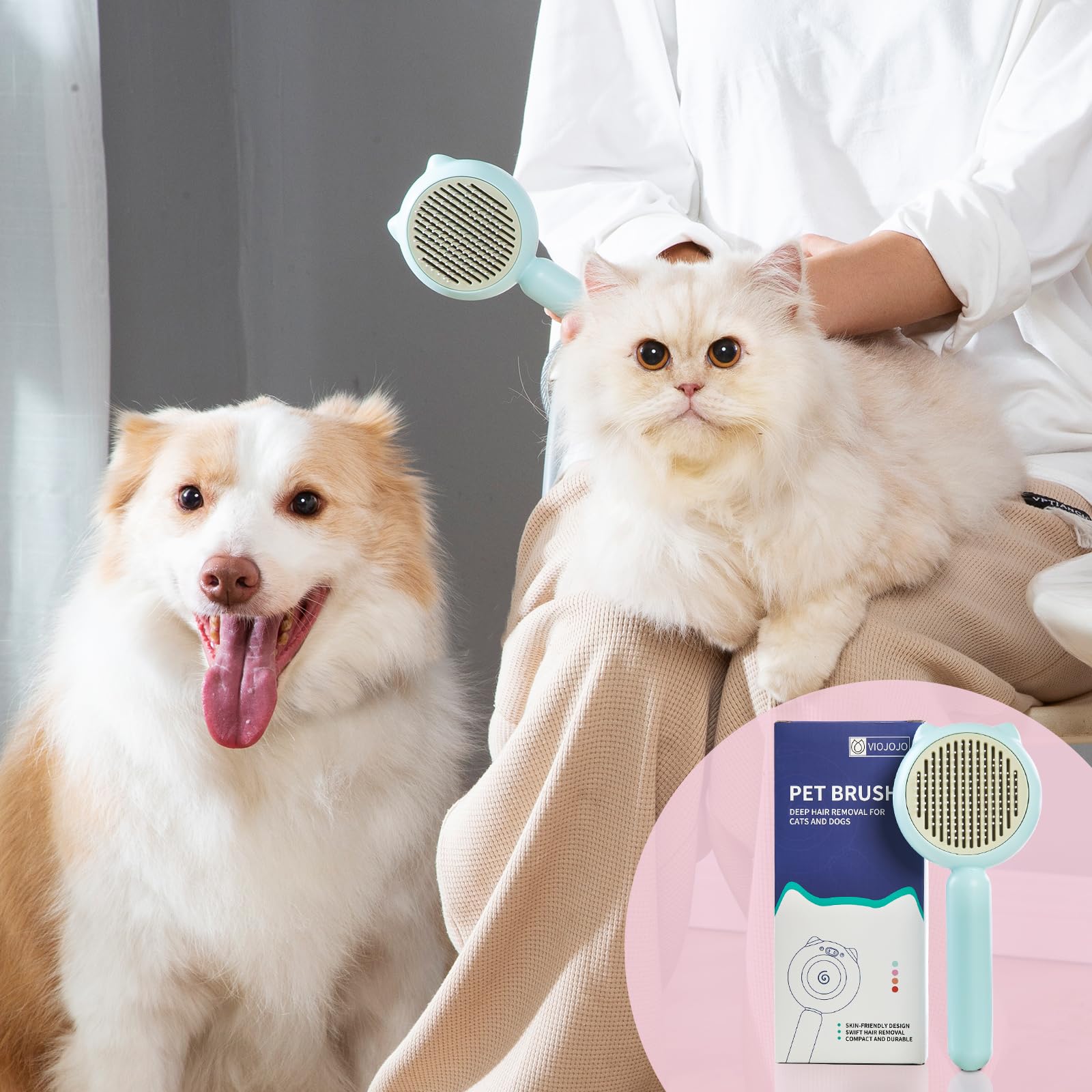 VIOJOJO durable ABS and stainless steel brush for long-lasting use