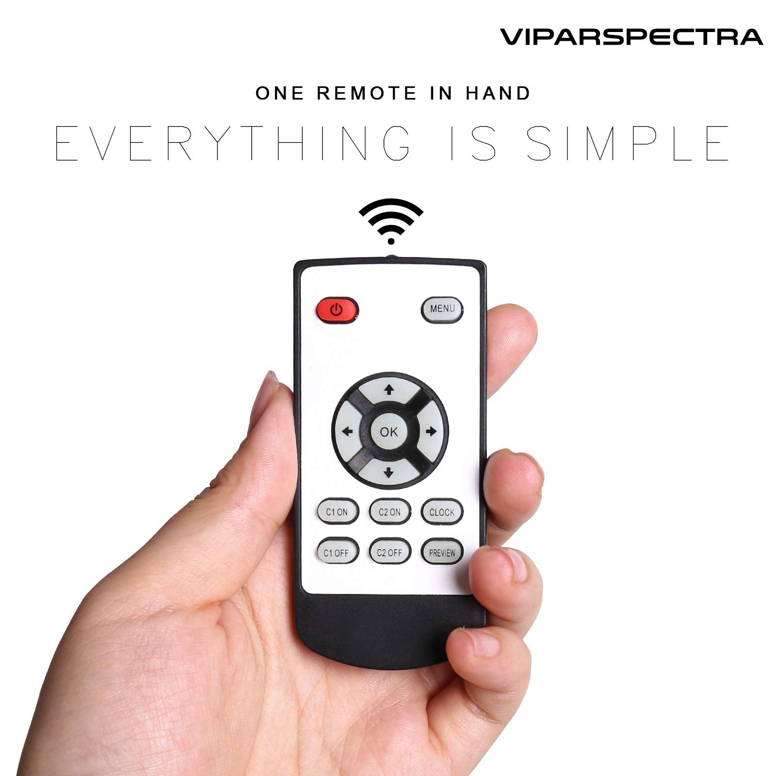 VIPARSPECTRA 165W reef light remote control for easy setup
