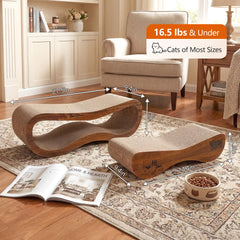 VIRAAGYIYOU horizontal scratch pad provides a wide surface for comfortable scratching.