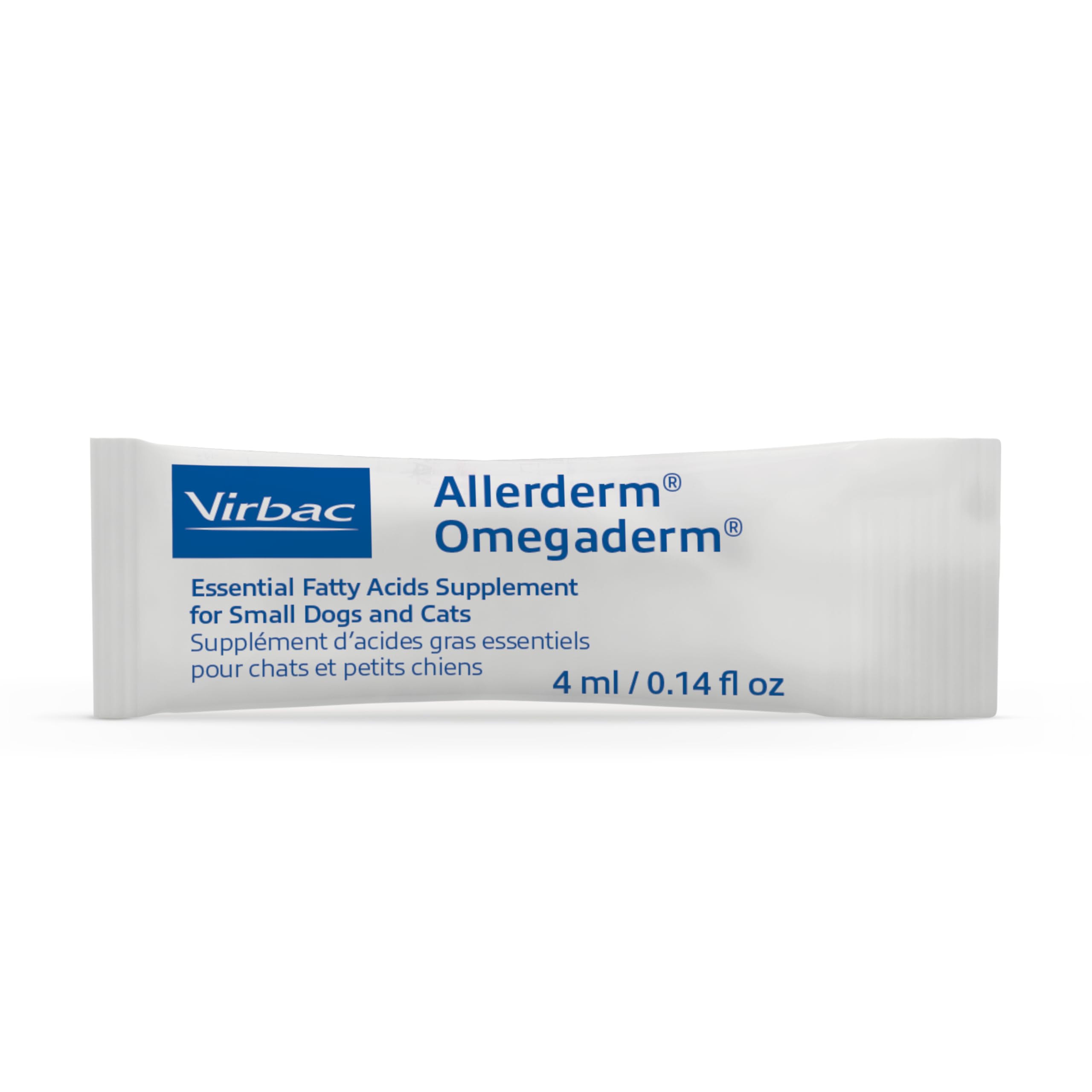 Virbac ALLERDERM OmegaDerm daily use for pet skin comfort.