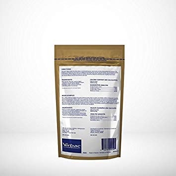 Close-up of abrasive texture on Virbac C.E.T. enzymatic chews aiding plaque-control during chewing