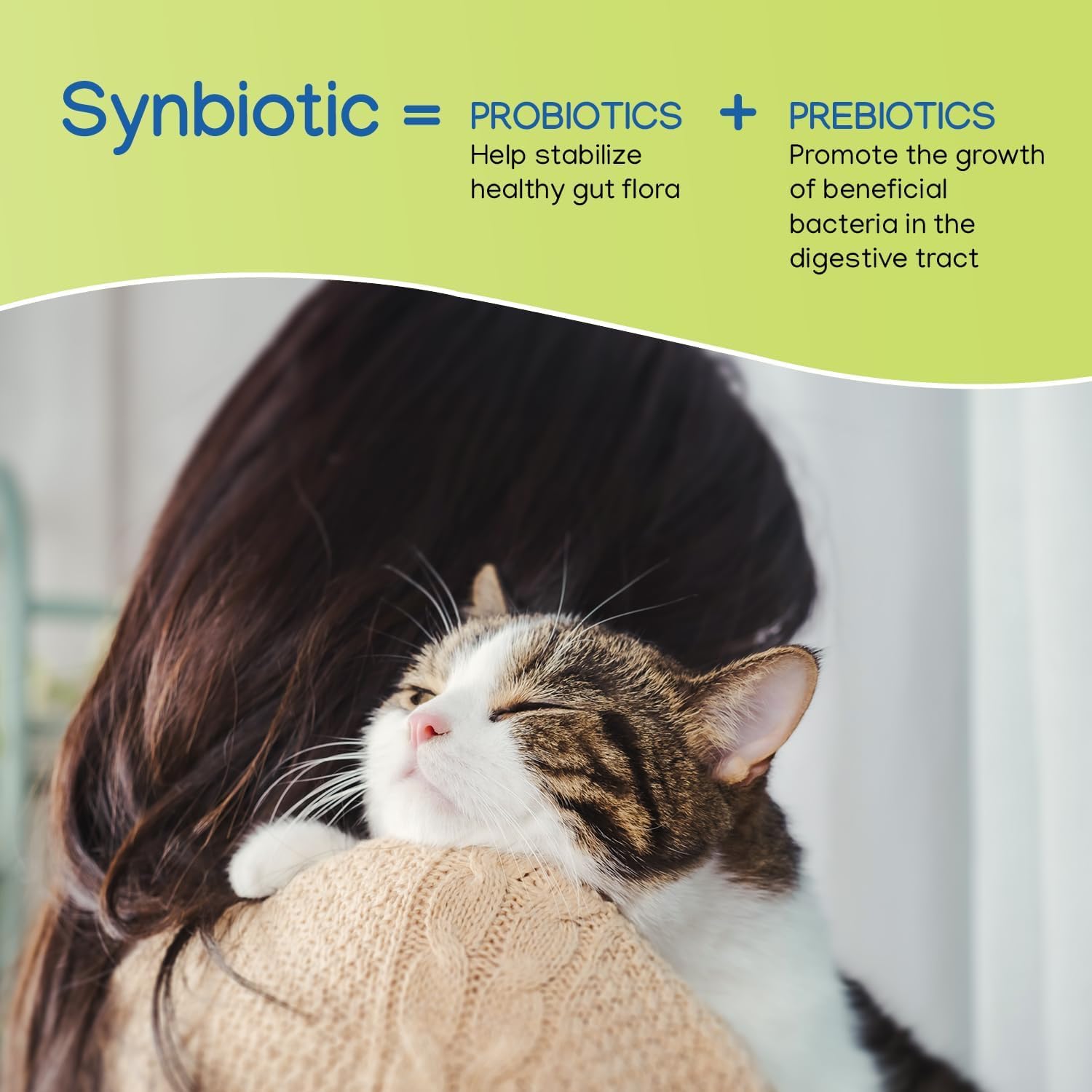 NEPHRODYL packaging label shows probiotic and prebiotic strains for pets.