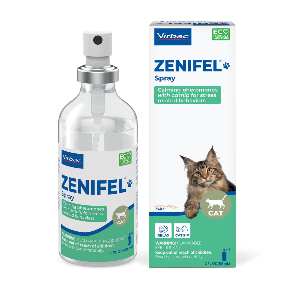 Virbac ZENIFEL spray bottle front view for quick stress relief.