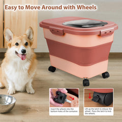 Viretec clear flip-top lid showing food level at a glance