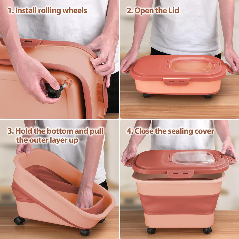 Viretec multipurpose storage ideal for kibble, rice, flour and more